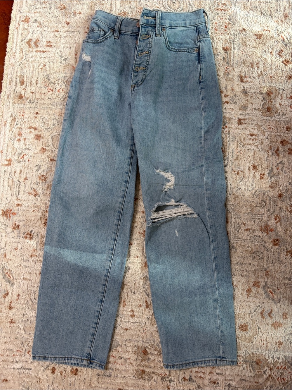 Light Blue Distressed Jeans